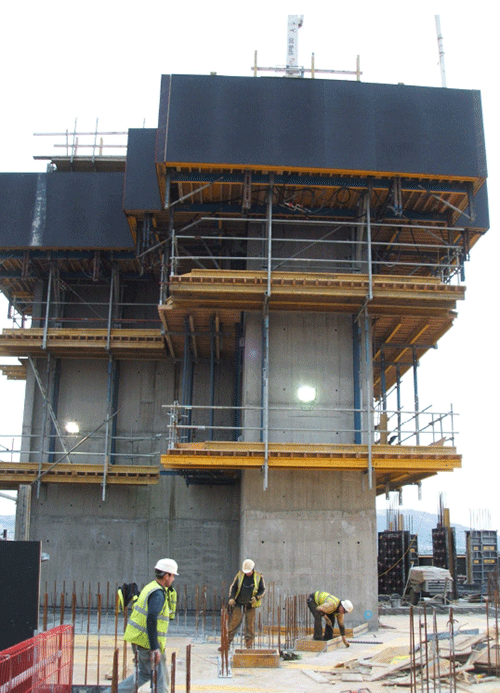 Obel apartment building, Belfast, under construction.