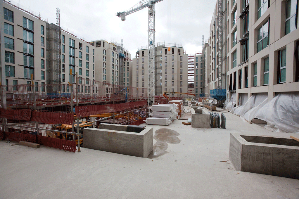Olympic Village London 2012, building site.